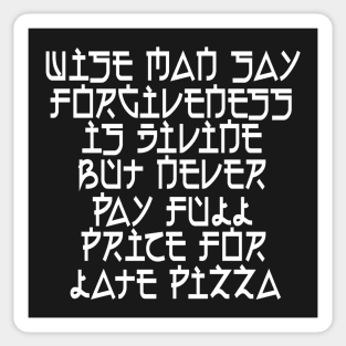 Wise Man’s Pizza Sticker